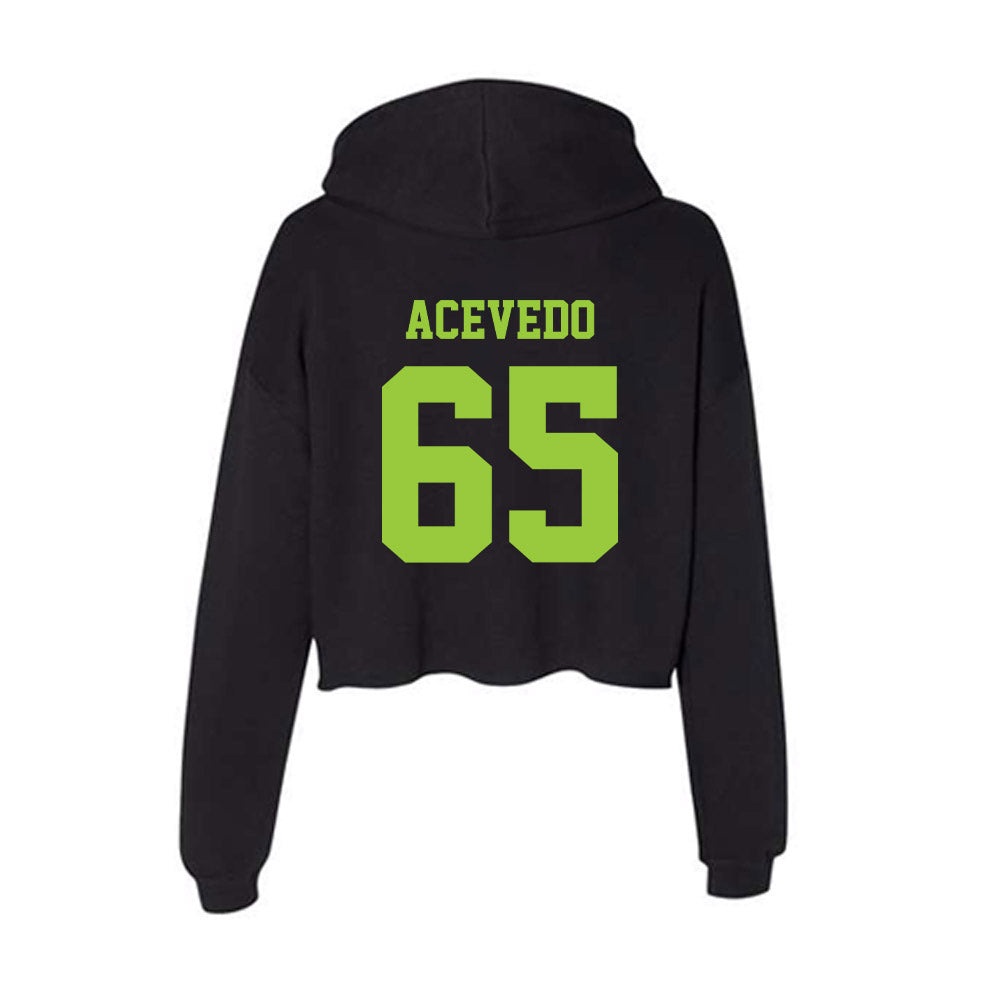 USF - NCAA Football : Jaylin Acevedo - Classic Shersey Women's Crop Fleece Hooded Sweatshirt-1