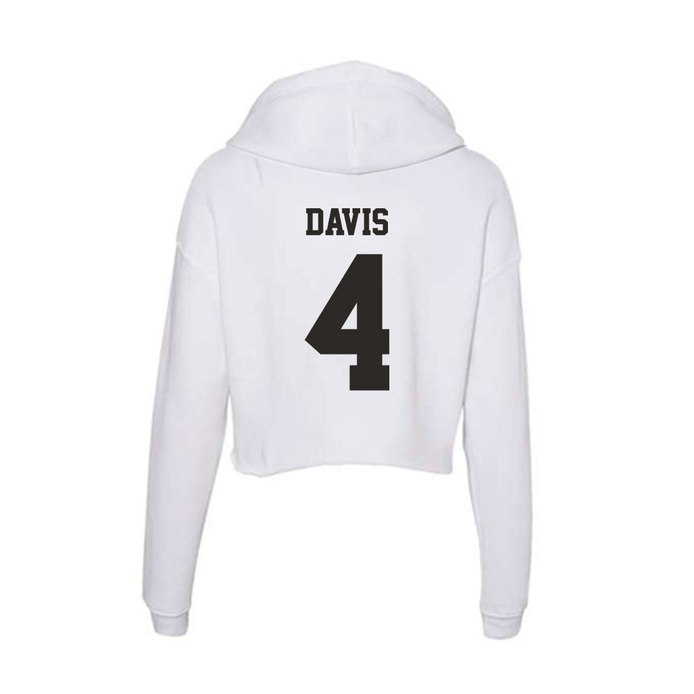 Marshall - NCAA Football : Philipp Davis - Classic Shersey Women's Crop Fleece Hoodie-1