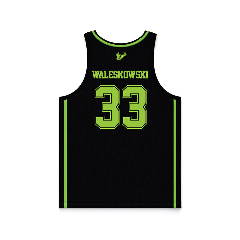 USF - NCAA Men's Basketball : Donovan Waleskowski - Black Basketball Jersey-1