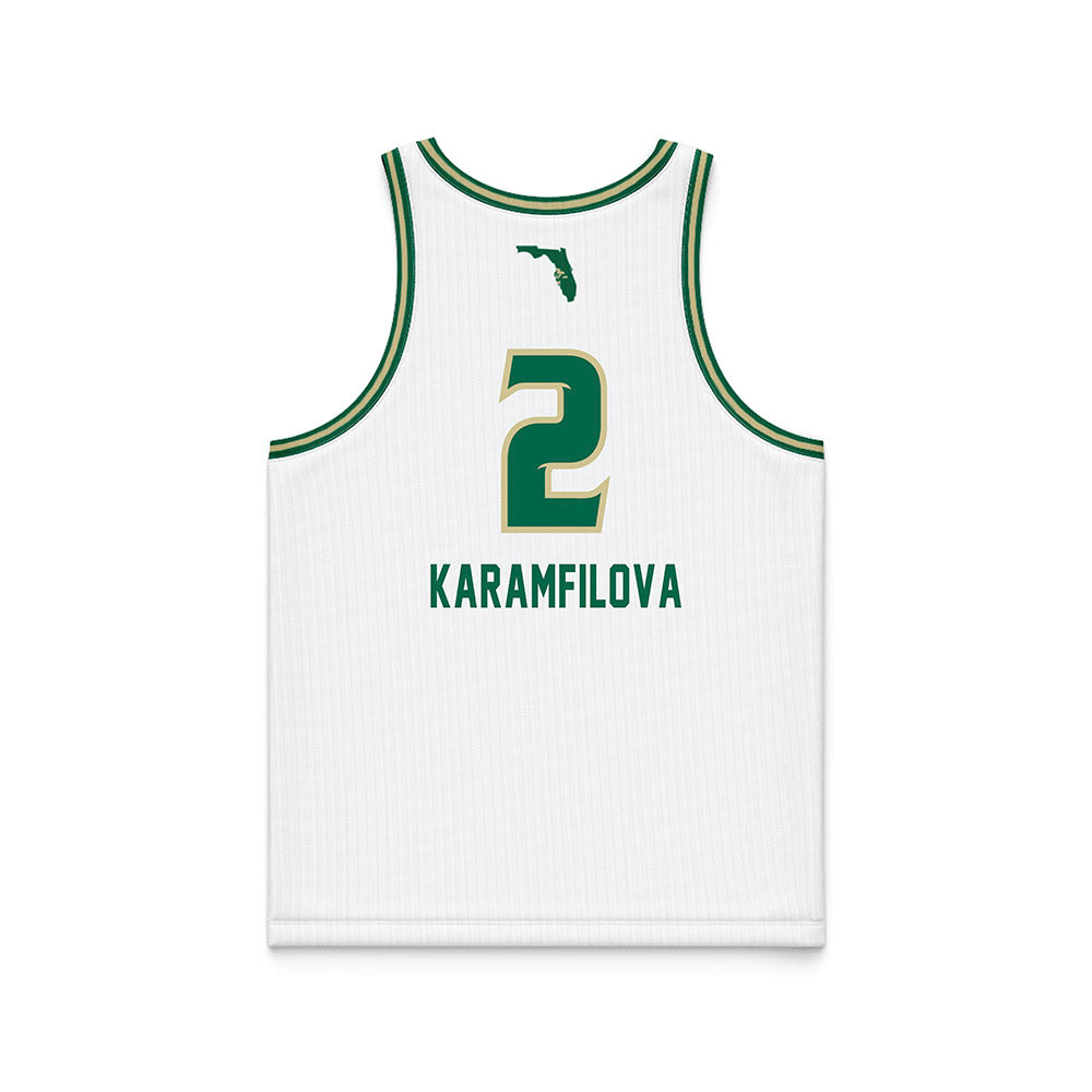 USF - NCAA Women's Basketball : Yana Karamfilova - Basketball Jersey-1