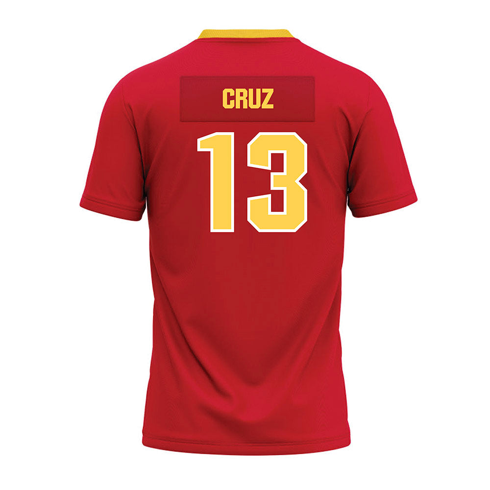 Jax State - NCAA Football : Jacob Cruz - Red Premium Football Jersey-1