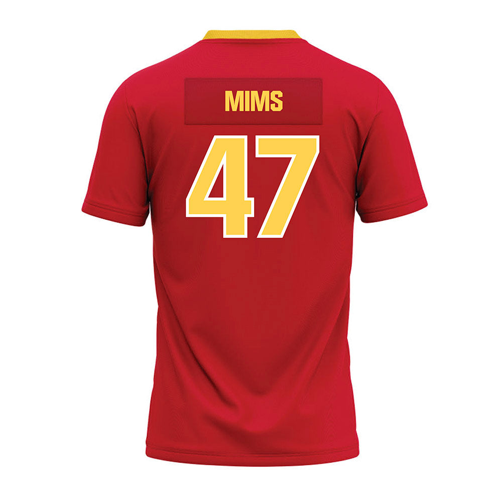 Jax State - NCAA Football : Corbet Mims - Red Premium Football Jersey-1