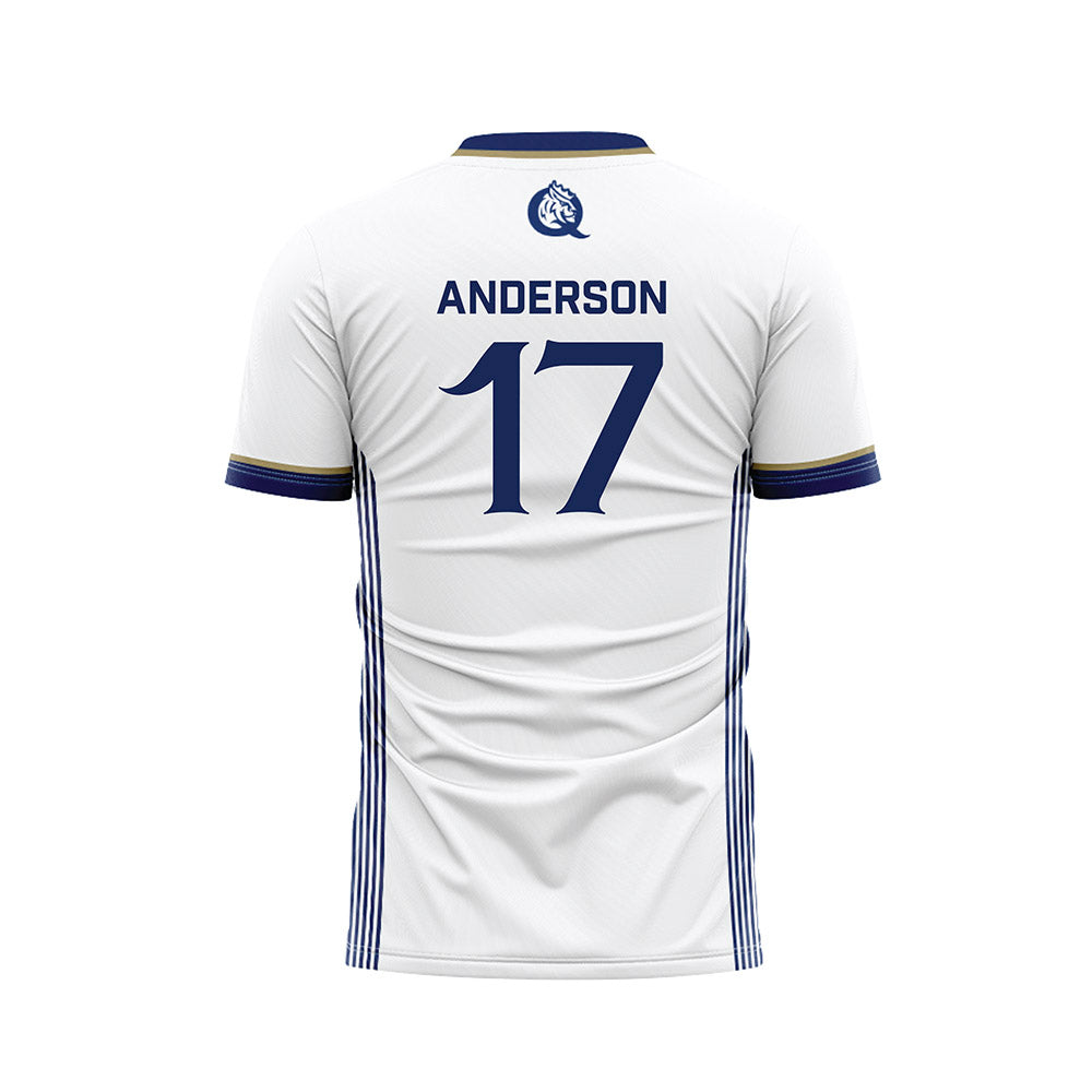 Queens - NCAA Men's Soccer : Jaiden Anderson - White Soccer Jersey-1