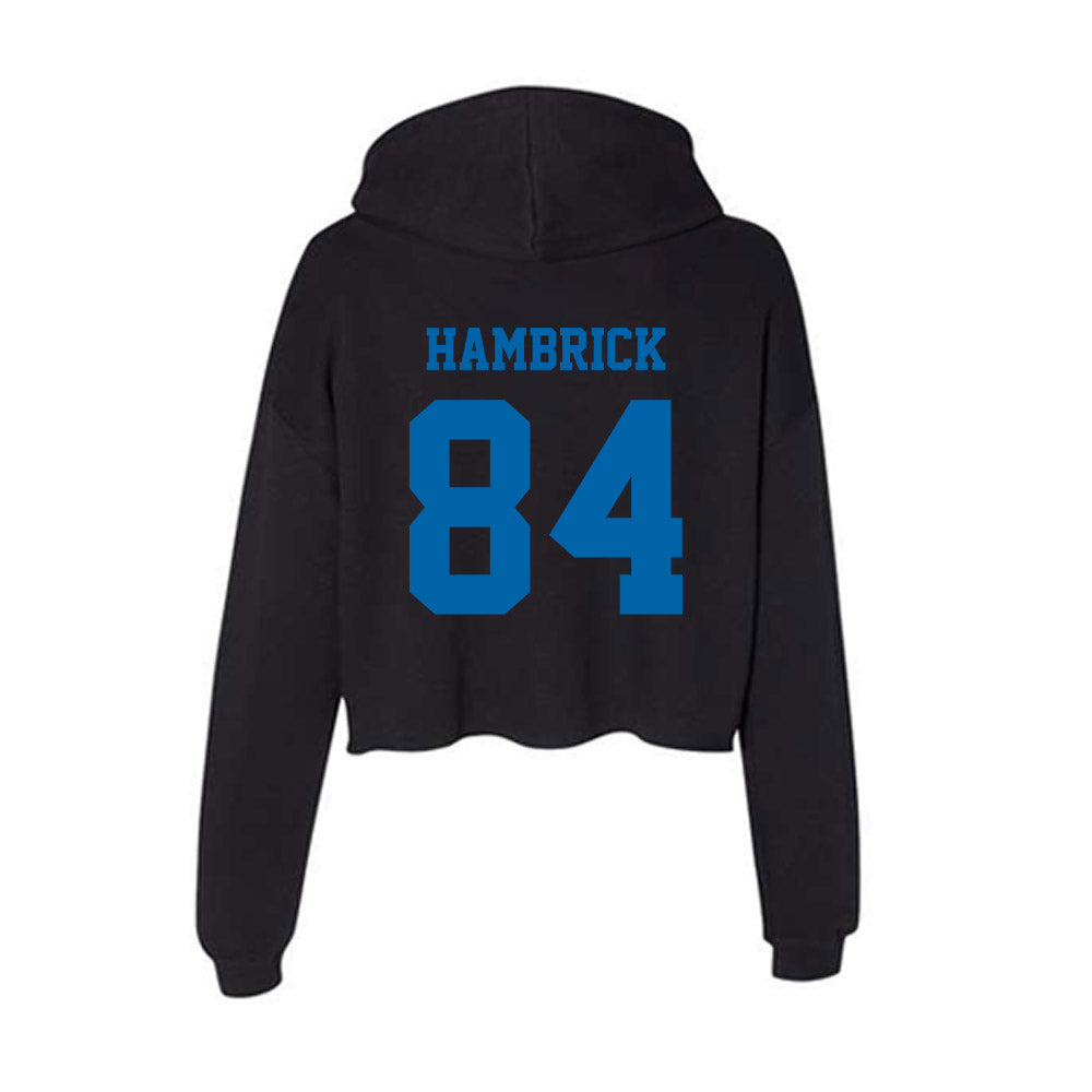 MTSU - NCAA Football : Jadin Hambrick - Women's Crop Fleece Hoodie-1