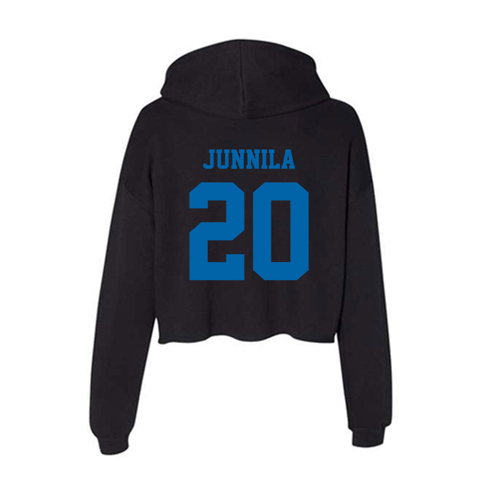 MTSU - NCAA Baseball : Jaxon Junnila - Women's Crop Fleece Hoodie-1