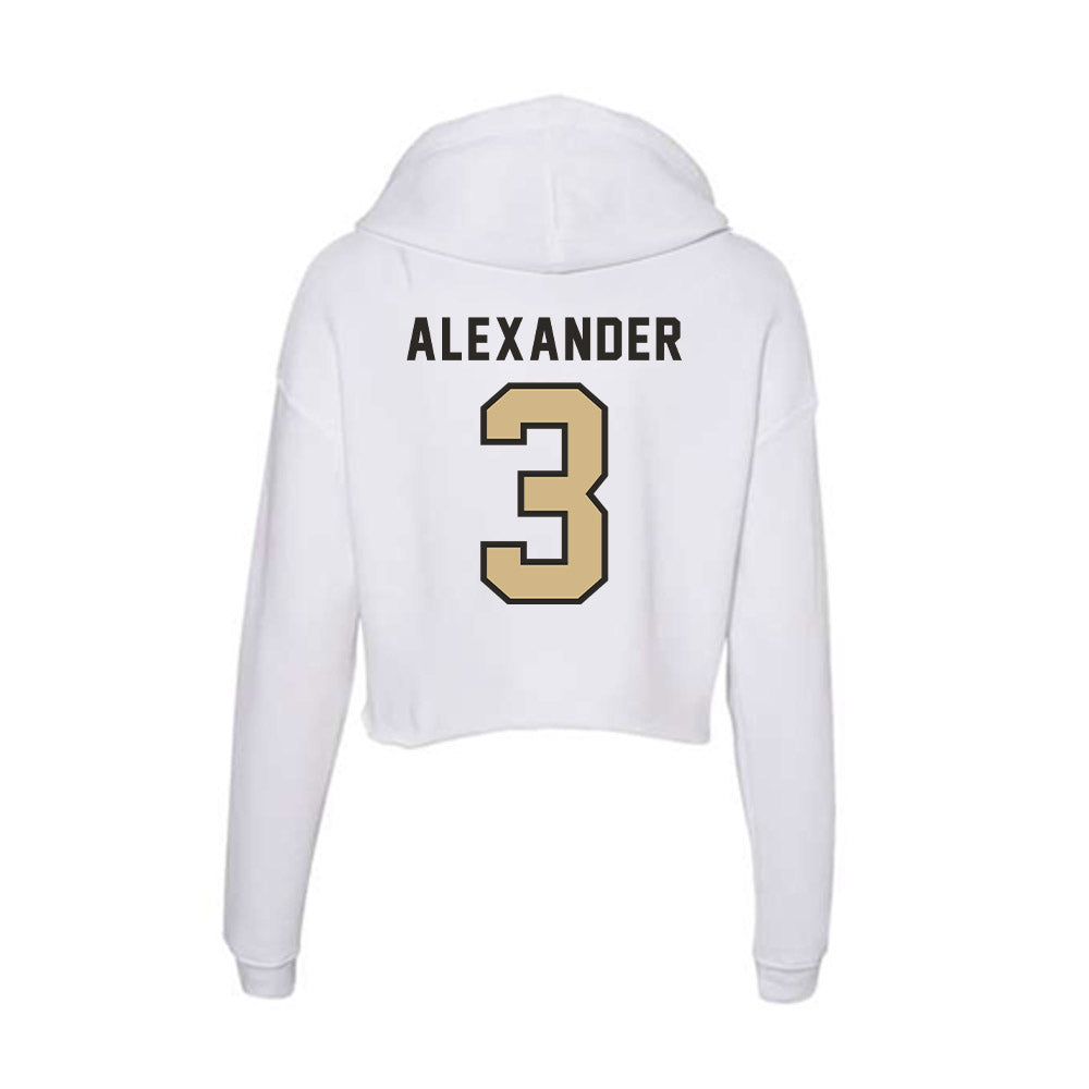PFW - NCAA Women's Soccer : Reese Alexander - Women's Crop Fleece Hooded Sweatshirt-1