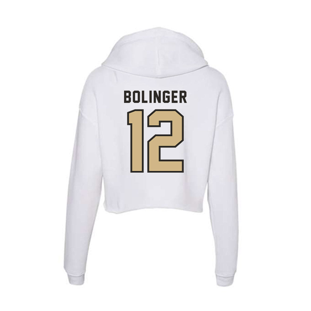 PFW - NCAA Women's Basketball : Alivia Bolinger - Women's Crop Fleece Hooded Sweatshirt-1