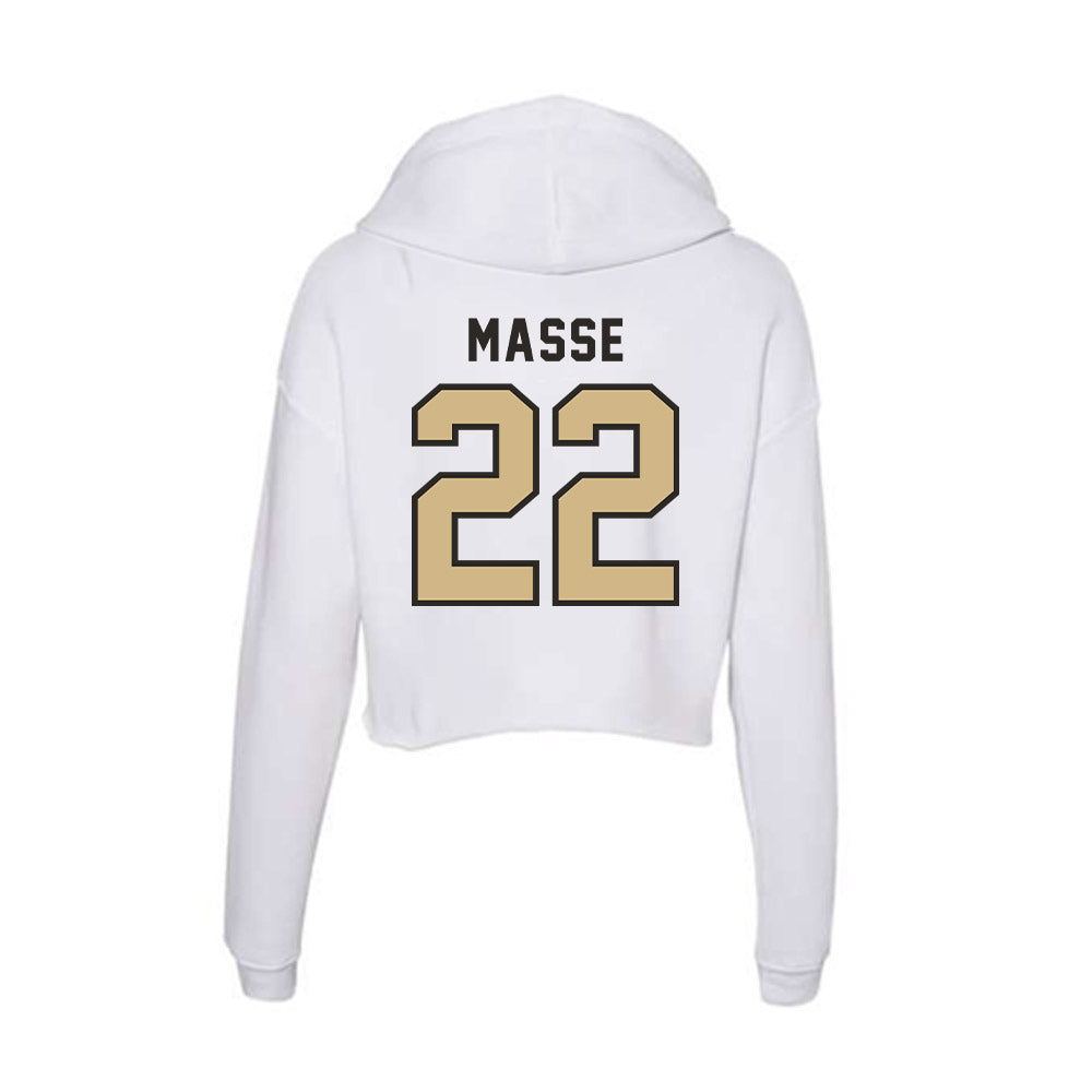 PFW - NCAA Women's Soccer : Bella Masse - Women's Crop Fleece Hoodie-1