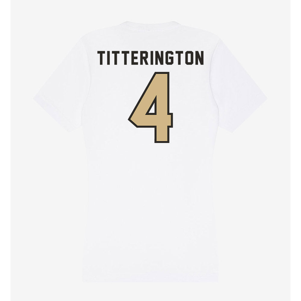 PFW - NCAA Men's Soccer : Max Titterington - Women's V-Neck T-Shirt-1