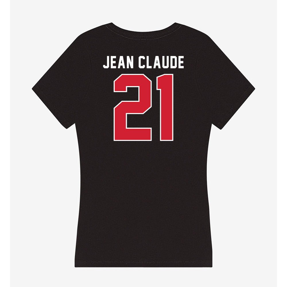Fairfield - NCAA Women's Volleyball : Mia Jean Claude - Women's V-Neck T-Shirt-1