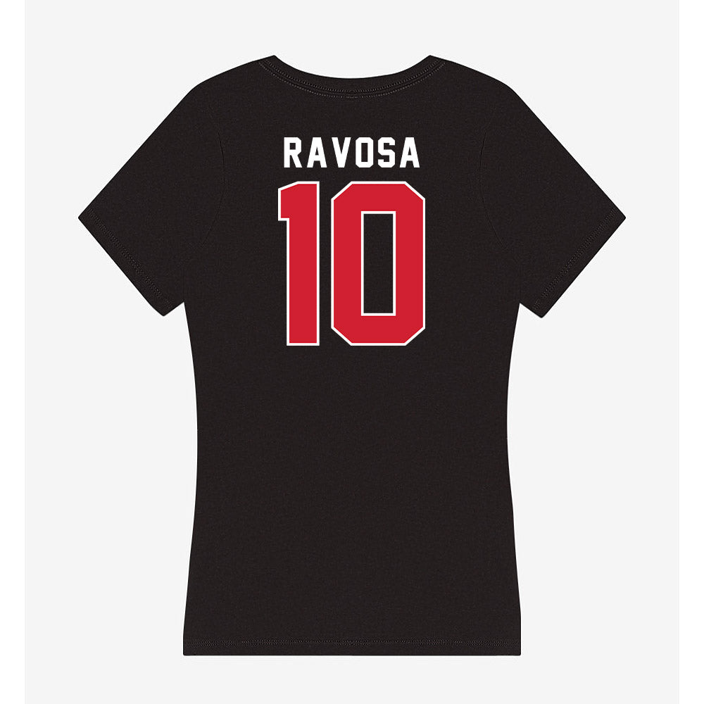 Fairfield - NCAA Women's Basketball : Caterina Ravosa - Women's V-Neck T-Shirt-1