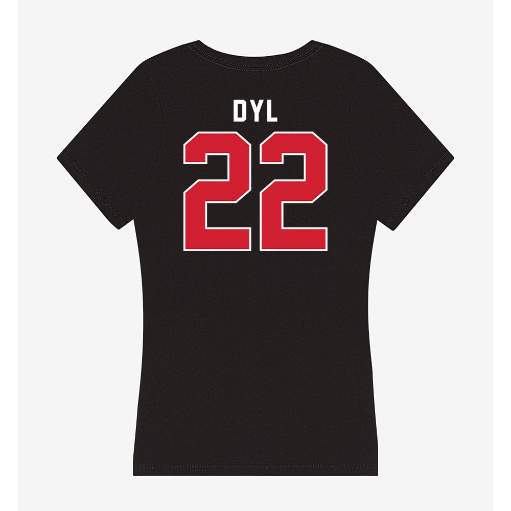 Fairfield - NCAA Men's Lacrosse : Carson Dyl - Women's V-Neck T-Shirt-1