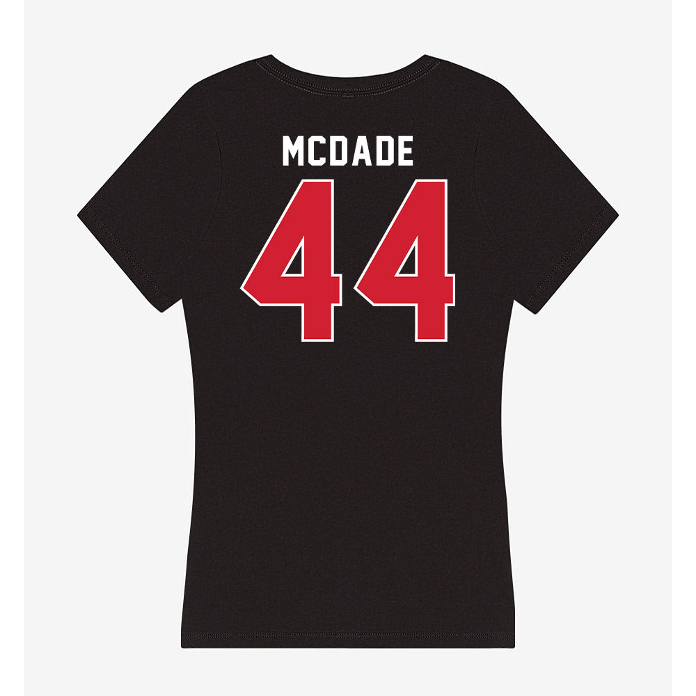 Fairfield - NCAA Women's Field Hockey : Georgia McDade - Women's V-Neck T-Shirt-1