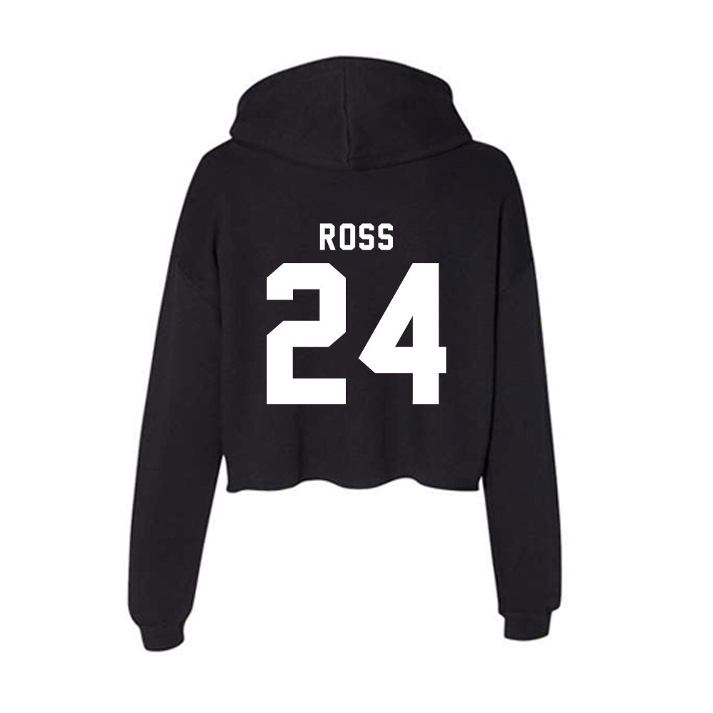 Delaware - NCAA Football : Jalen Ross - Women's Crop Fleece Hoodie-1
