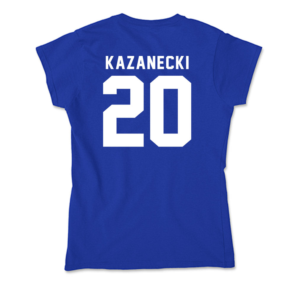 Delaware - NCAA Men's Basketball : Alex Kazanecki - Soft Style Women’s T-Shirt-1