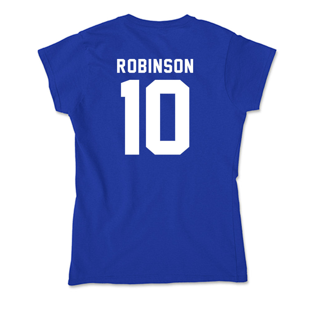 Delaware - NCAA Football : Taesean Robinson - Soft Style Women’s T-Shirt-1