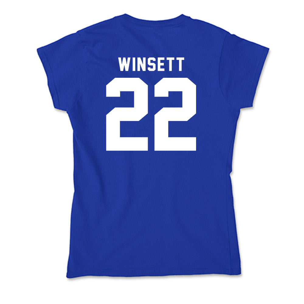 Delaware - NCAA Baseball : Sam Winsett - Soft Style Women’s T-Shirt-1