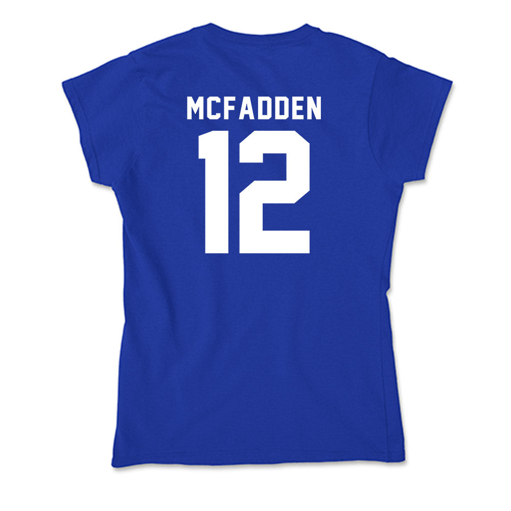 Delaware - NCAA Men's Basketball : Alex McFadden - Soft Style Women’s T-Shirt-1