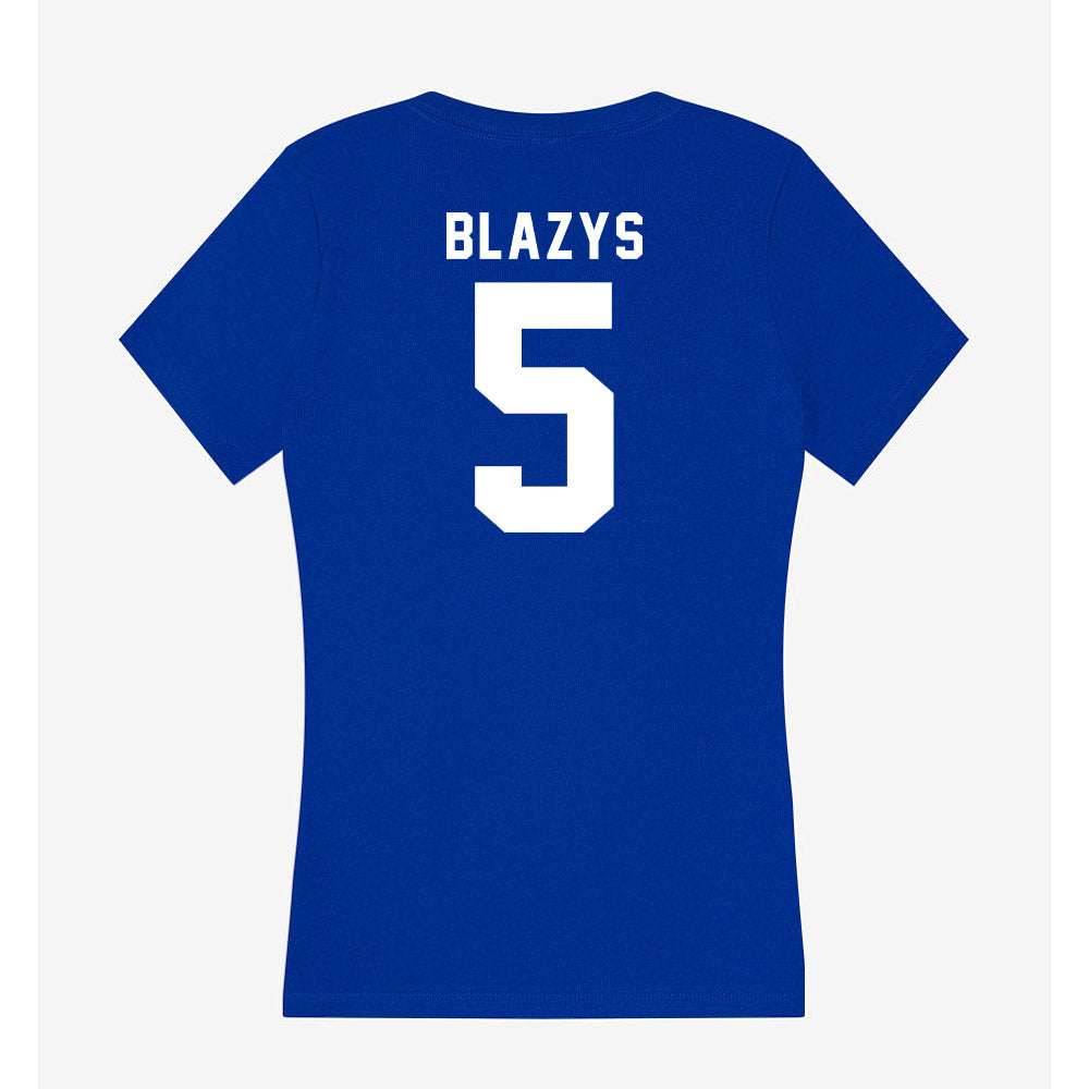 Delaware - NCAA Softball : Caylin Blazys - Women's V-Neck T-Shirt-1