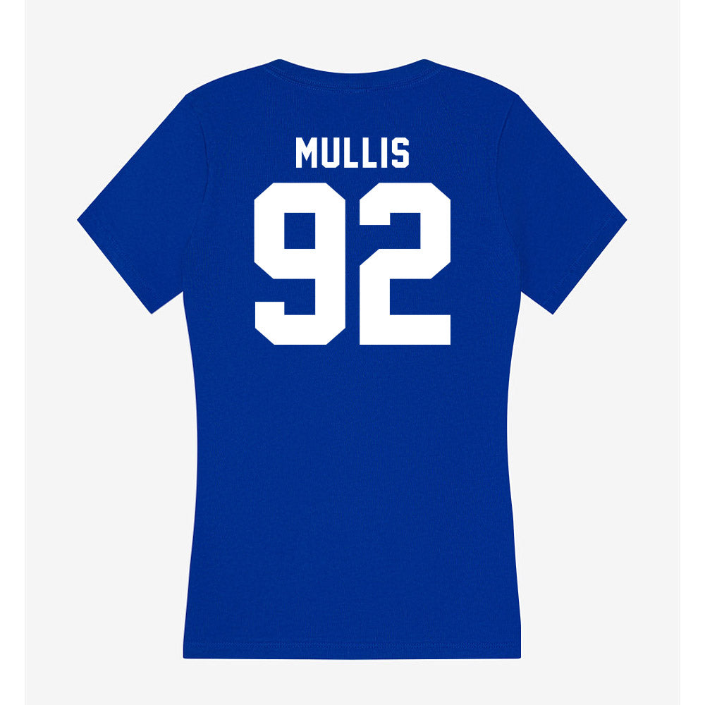 Delaware - NCAA Football : Kason Mullis - Women's V-Neck T-Shirt-1
