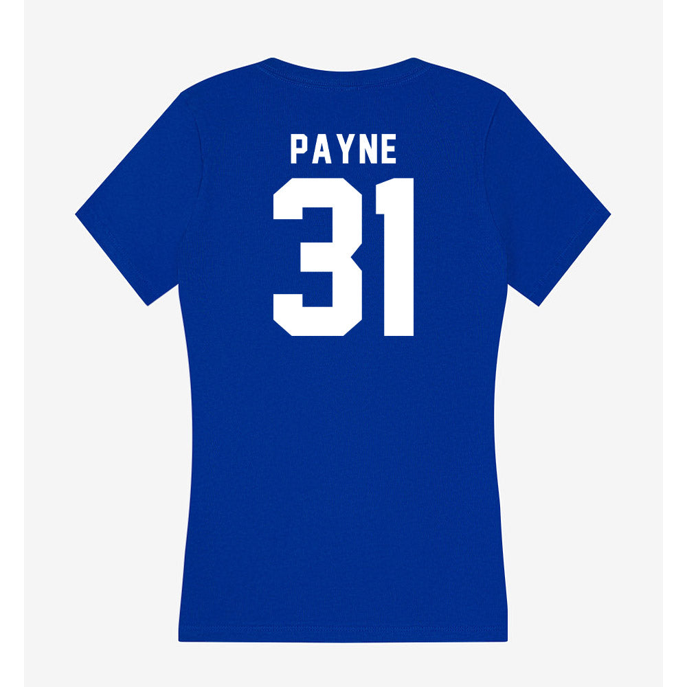 Delaware - NCAA Ice Hockey : Charlotte Payne - Women's V-Neck T-Shirt-1