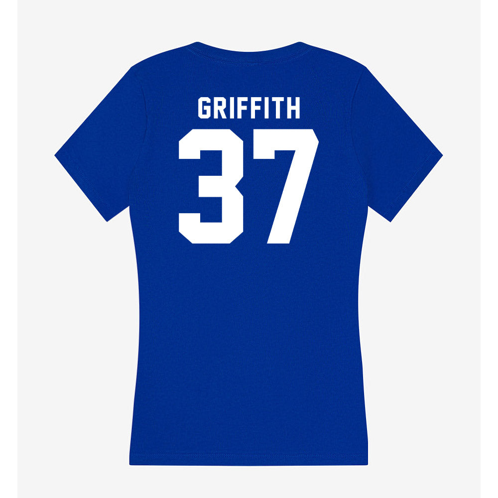 Delaware - NCAA Football : Dillon Griffith - Women's V-Neck T-Shirt-1