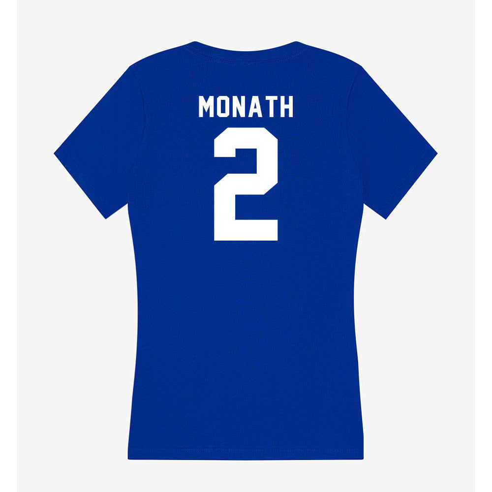 Delaware - NCAA Men's Soccer : Rich Monath - Women's V-Neck T-Shirt-1
