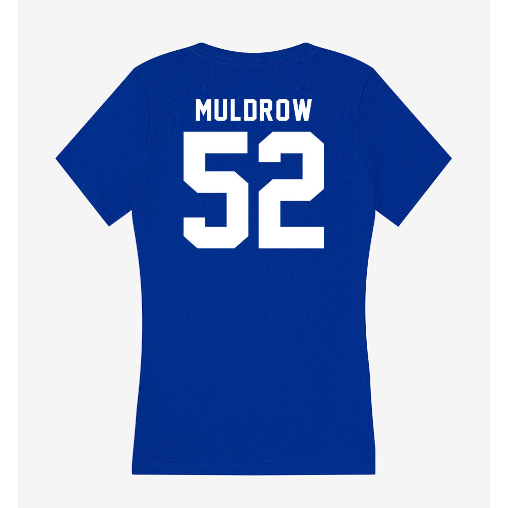 Delaware - NCAA Football : Miles Muldrow - Women's V-Neck T-Shirt-1