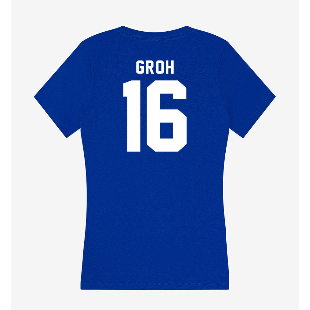 Delaware - NCAA Women's Soccer : Maggie Groh - Women's V-Neck T-Shirt-1