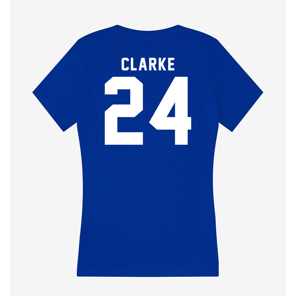 Delaware - NCAA Women's Field Hockey : Katie Clarke - Women's V-Neck T-Shirt-1