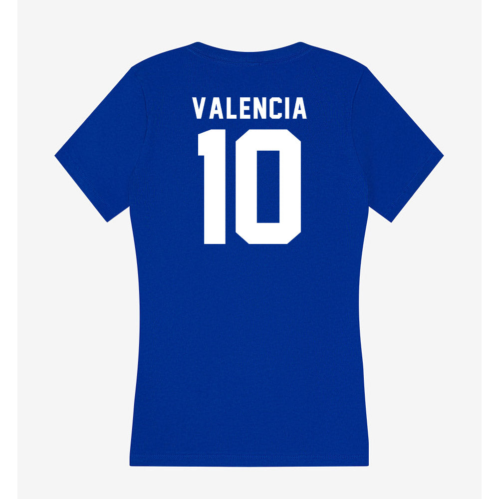 Delaware - NCAA Men's Basketball : Jafet Valencia - Women's V-Neck T-Shirt-1