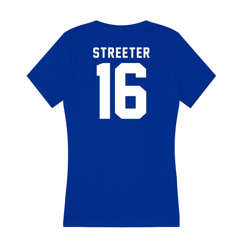 Delaware - NCAA Football : Braden Streeter - Women's V-Neck T-Shirt-1