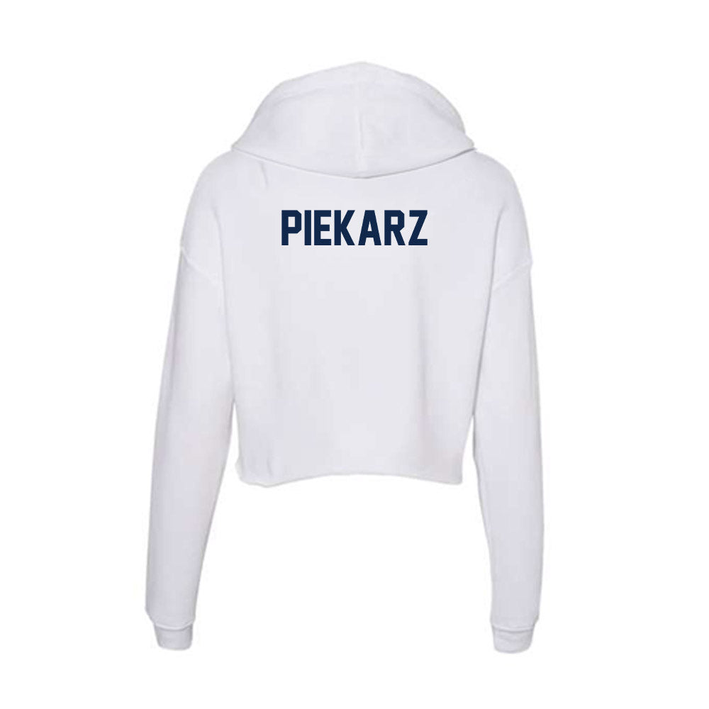 Butler - NCAA Women's Track & Field : Madeline Piekarz - Women's Crop Fleece Hooded Sweatshirt-1