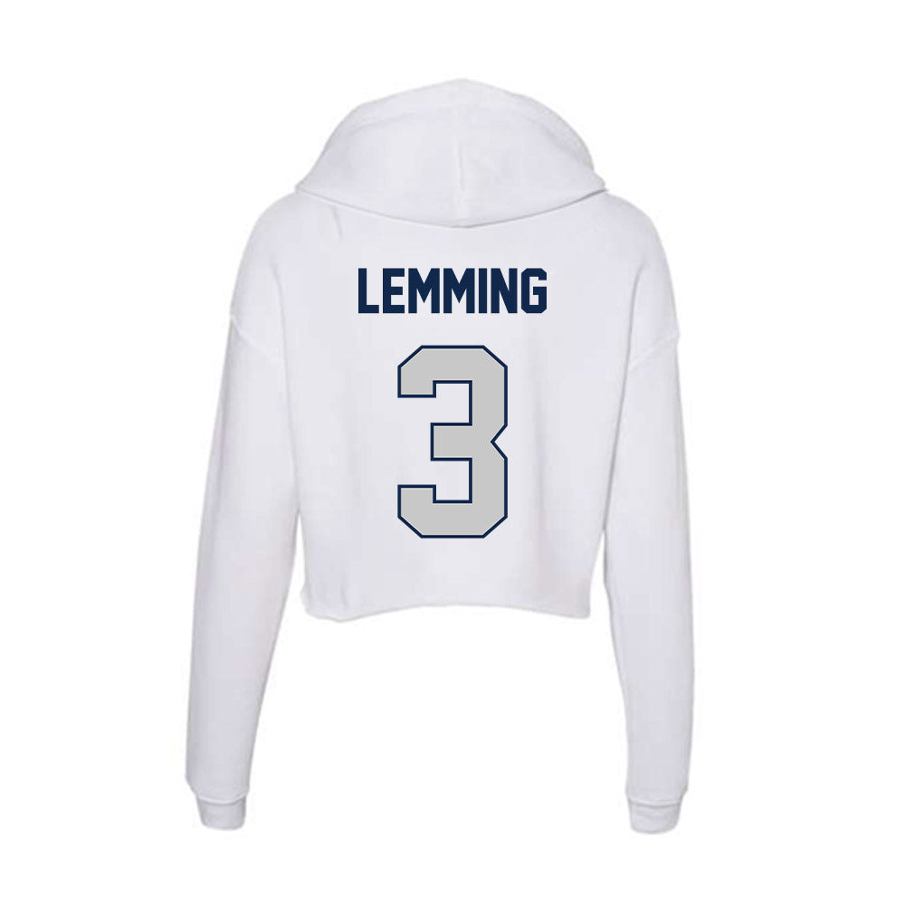 Butler - NCAA Women's Volleyball : Chase Lemming - Women's Crop Fleece Hoodie-1