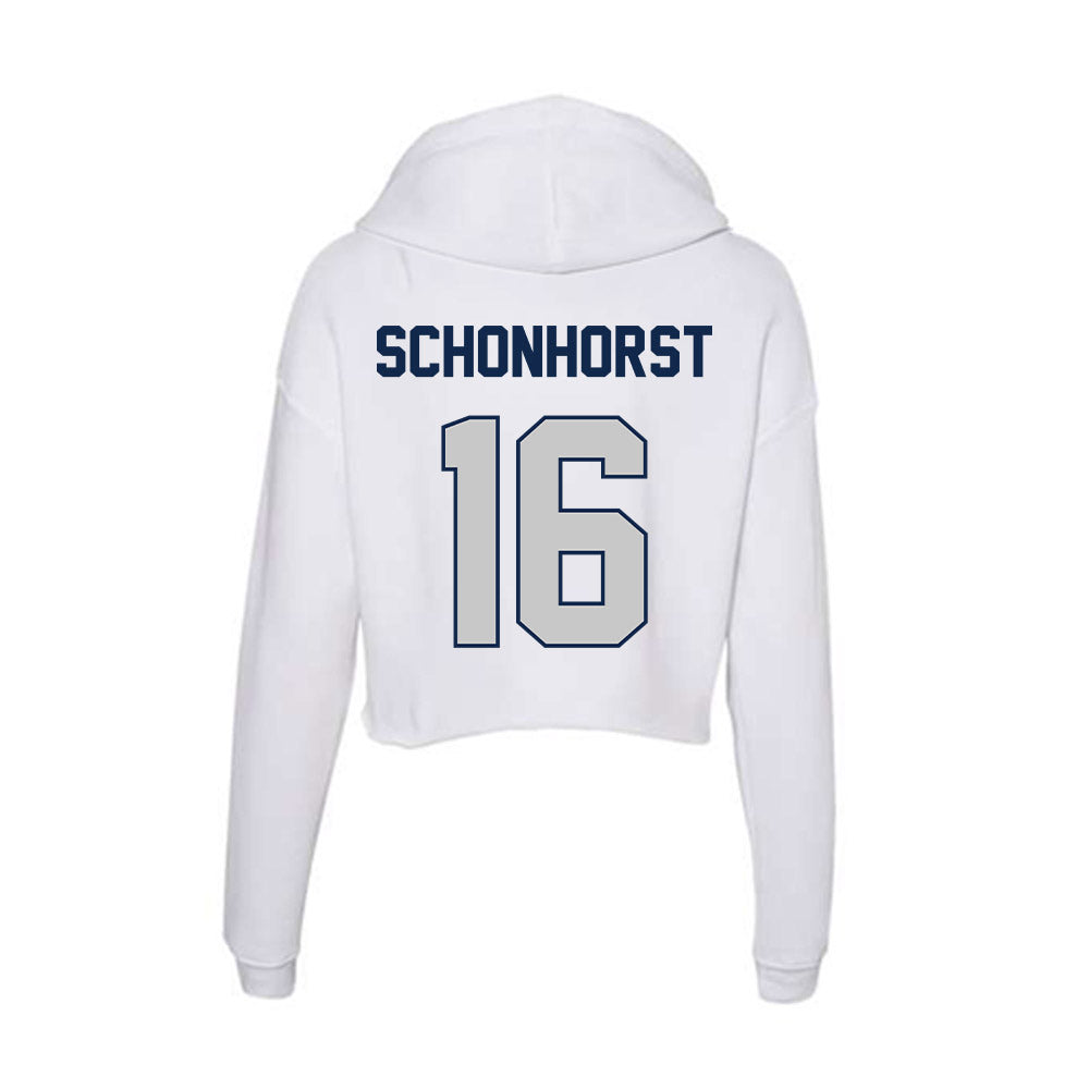 BU - NCAA Football : Blair Schonhorst - Women's Crop Fleece Hoodie-1