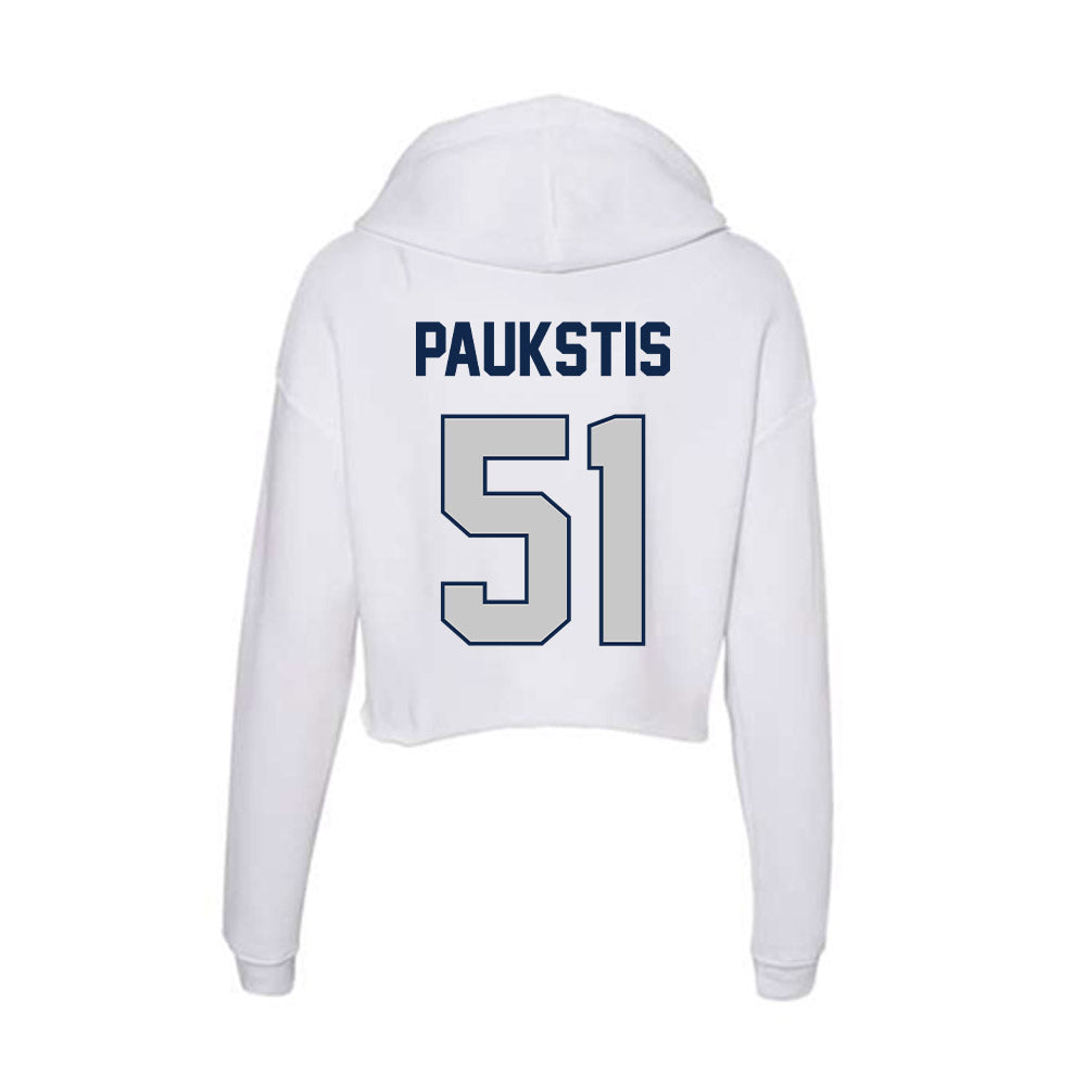 Butler - NCAA Football : Cooper Paukstis - Women's Crop Fleece Hooded Sweatshirt-1