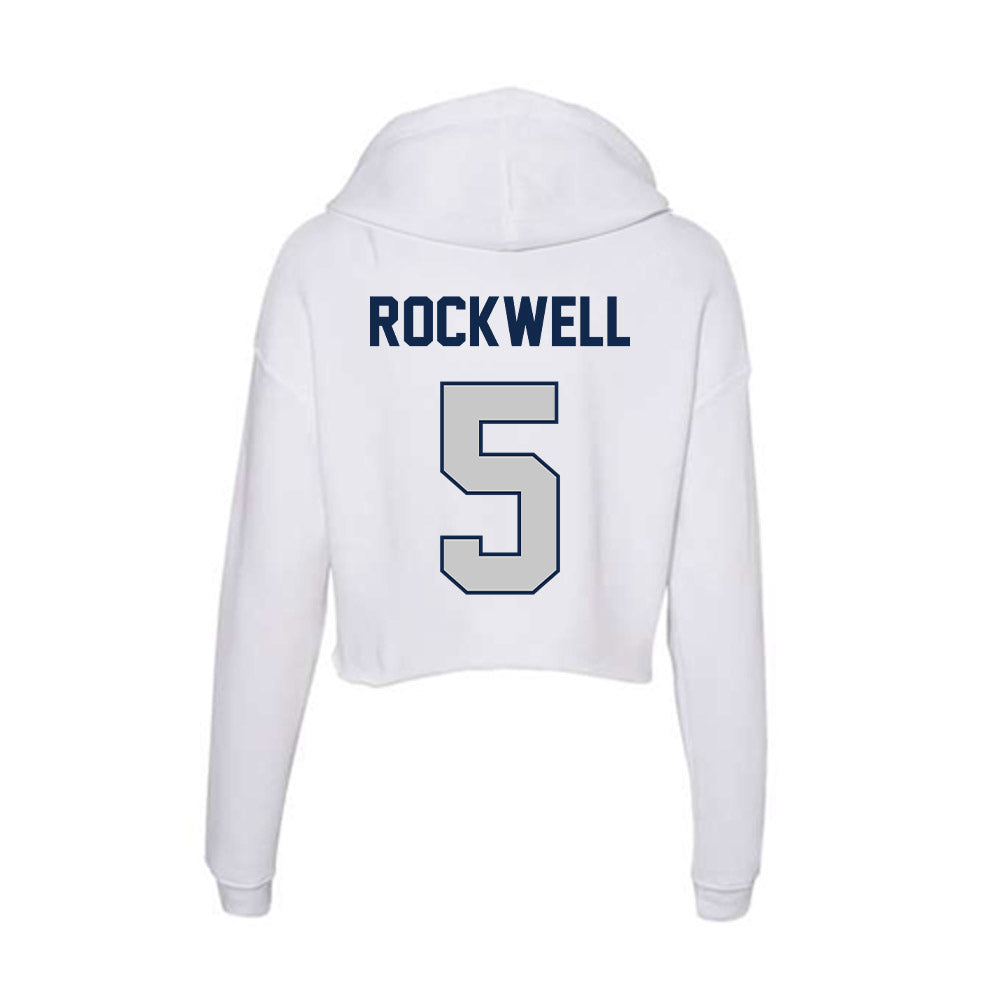 Butler - NCAA Women's Lacrosse : Isabella Rockwell - Women's Crop Fleece Hooded Sweatshirt-1