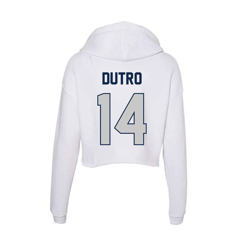 Butler - NCAA Women's Volleyball : Karen Dutro - Women's Crop Fleece Hooded Sweatshirt-1