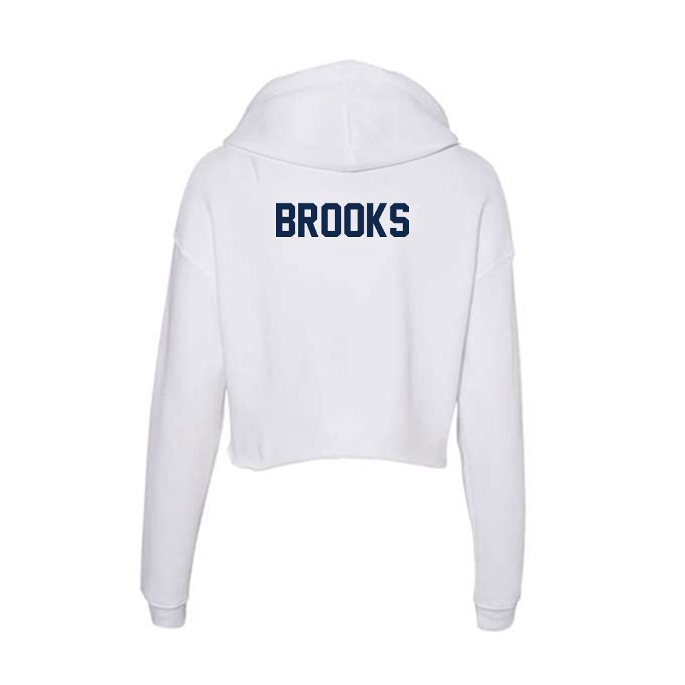 Butler - NCAA Men's Golf : Nicholas Brooks - Women's Crop Fleece Hooded Sweatshirt-1