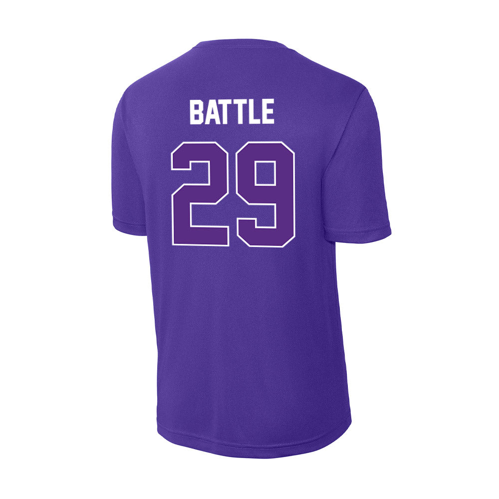 North Alabama - NCAA Baseball : Justin Battle - Performance T-Shirt-1