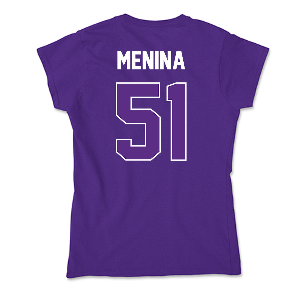 North Alabama - NCAA Baseball : Caleb Menina - Soft Style Women’s T-Shirt-1