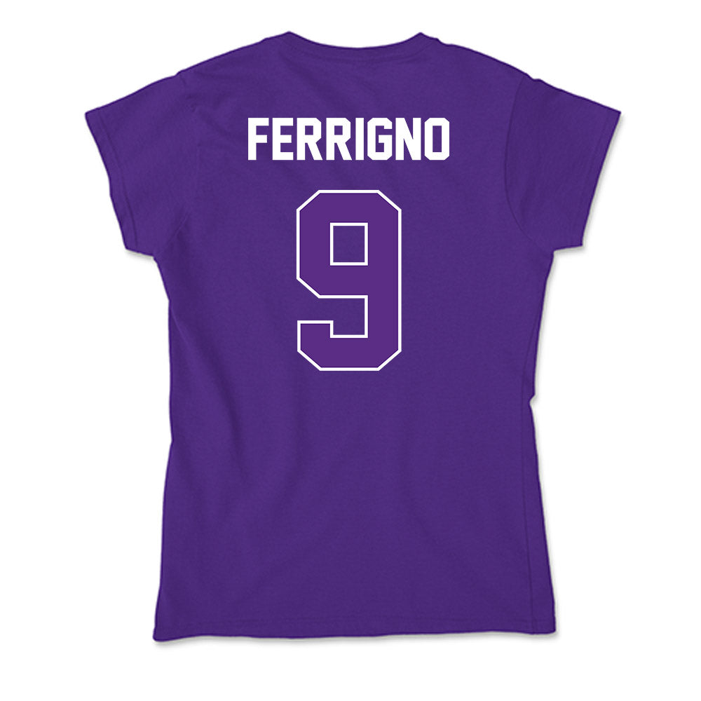 North Alabama - NCAA Baseball : Jackson Ferrigno - Soft Style Women’s T-Shirt-1
