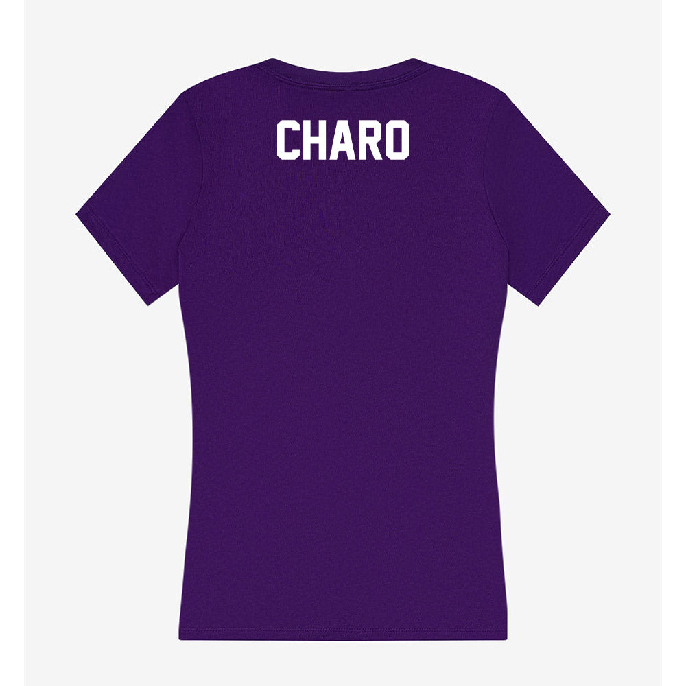 North Alabama - NCAA Women's Cross Country : Aaliyah Charo - Women's V-Neck T-Shirt-1
