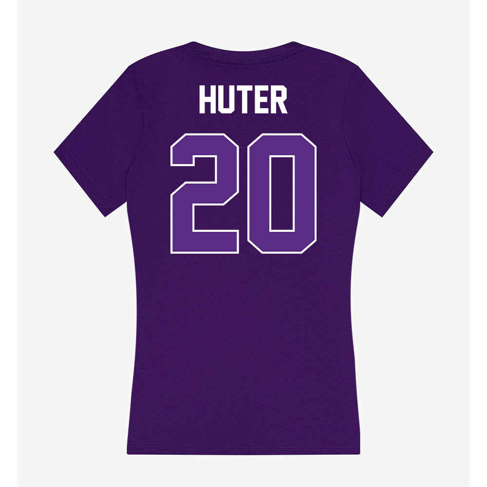 North Alabama - NCAA Softball : Livy Huter - Women's V-Neck T-Shirt-1