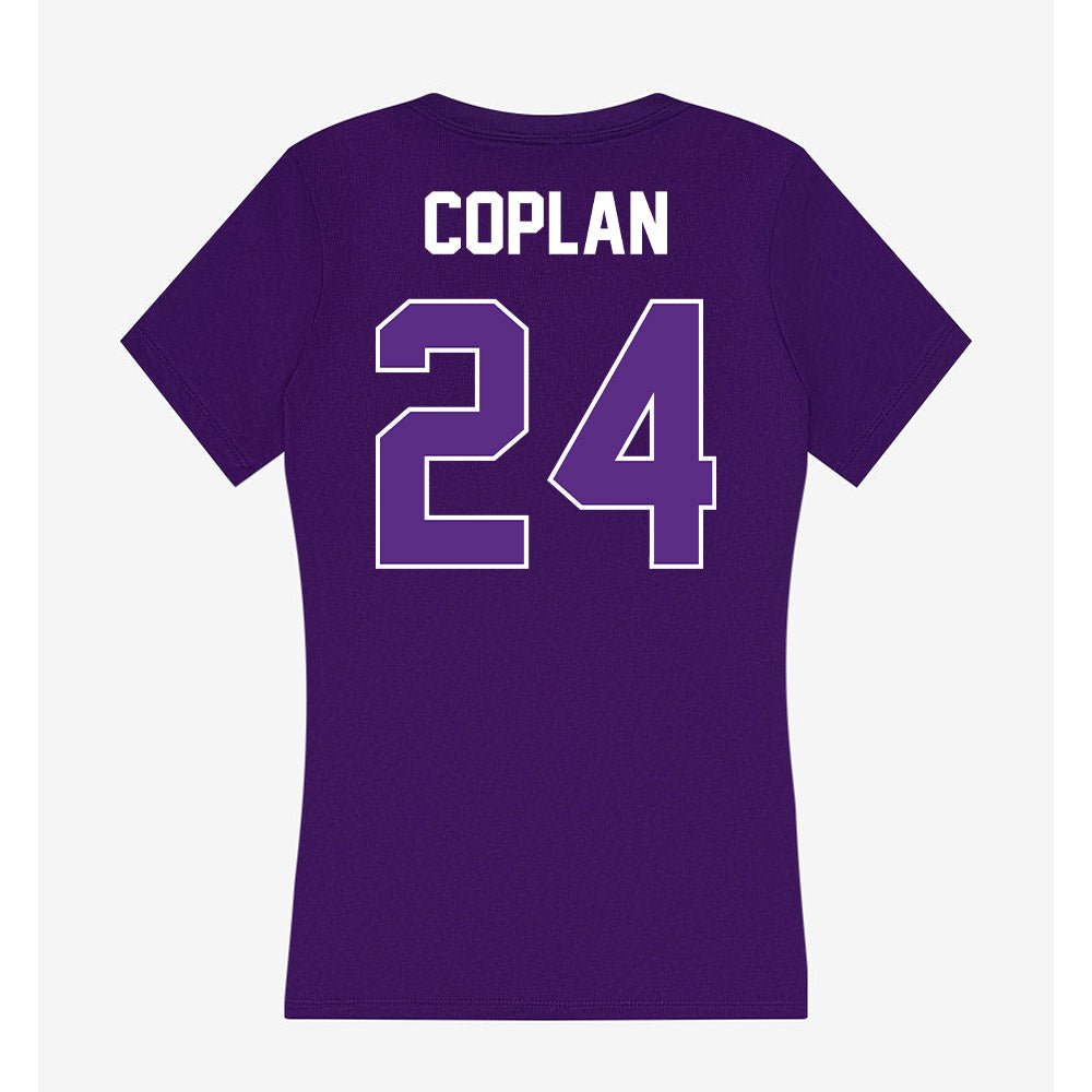 North Alabama - NCAA Beach Volleyball : Izzy Coplan - Women's V-Neck T-Shirt-1