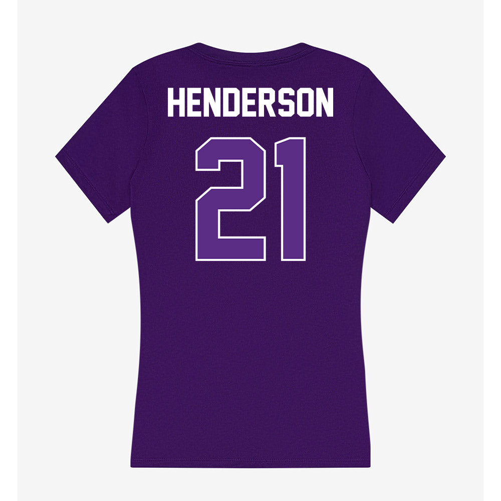 North Alabama - NCAA Football : Magnum Henderson - Women's V-Neck T-Shirt-1