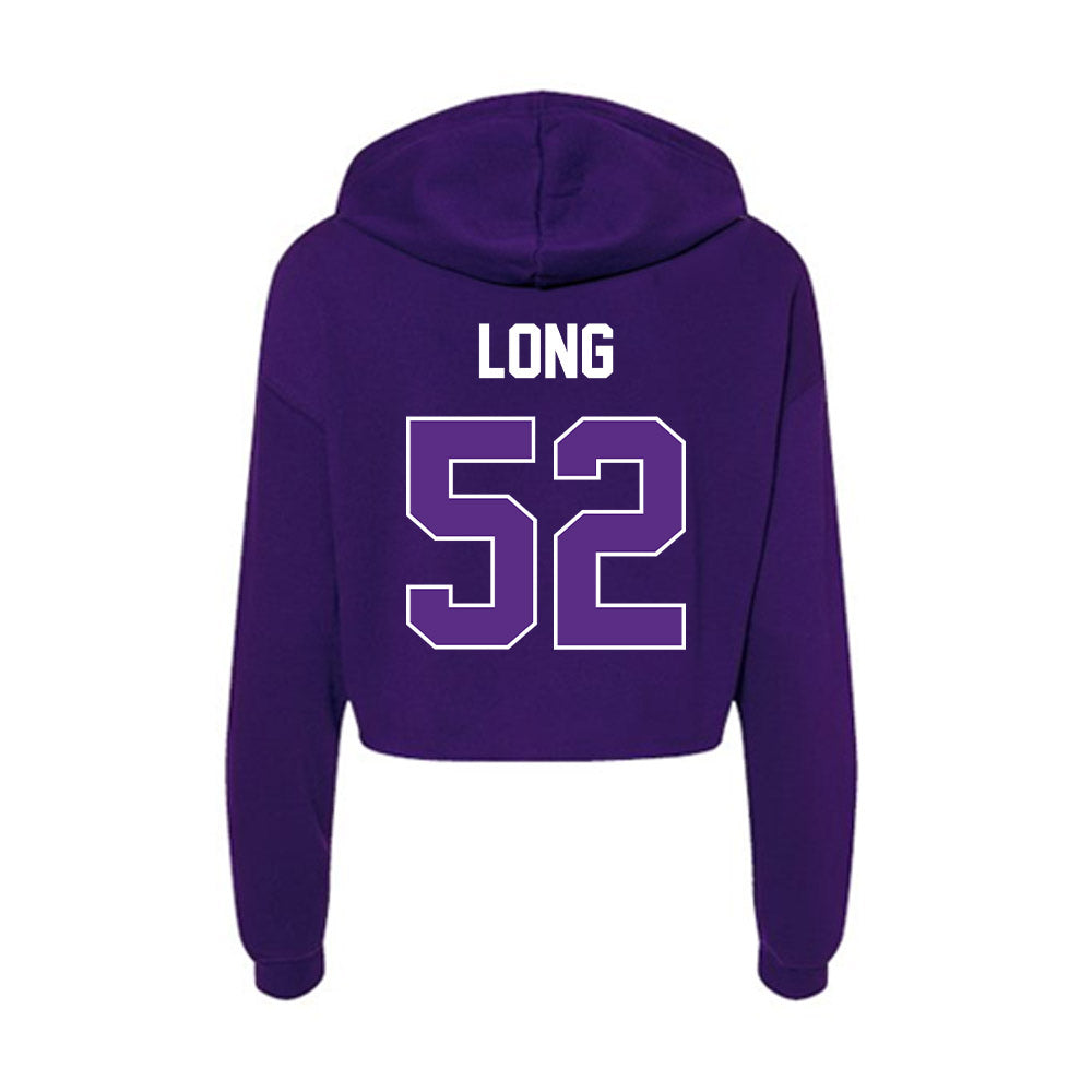 North Alabama - NCAA Football : Eli Long - Women's Crop Fleece Hooded Sweatshirt-1
