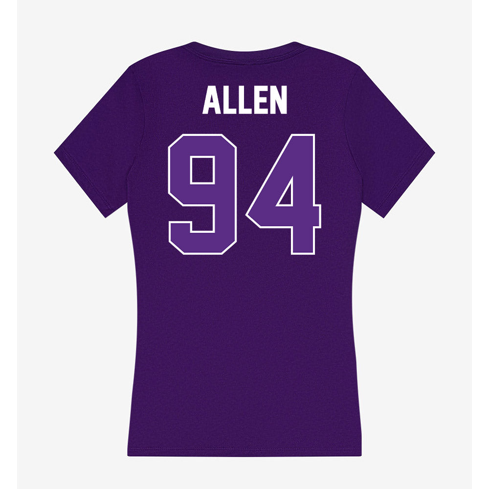 North Alabama - NCAA Football : Trace Allen - Women's V-Neck T-Shirt-1