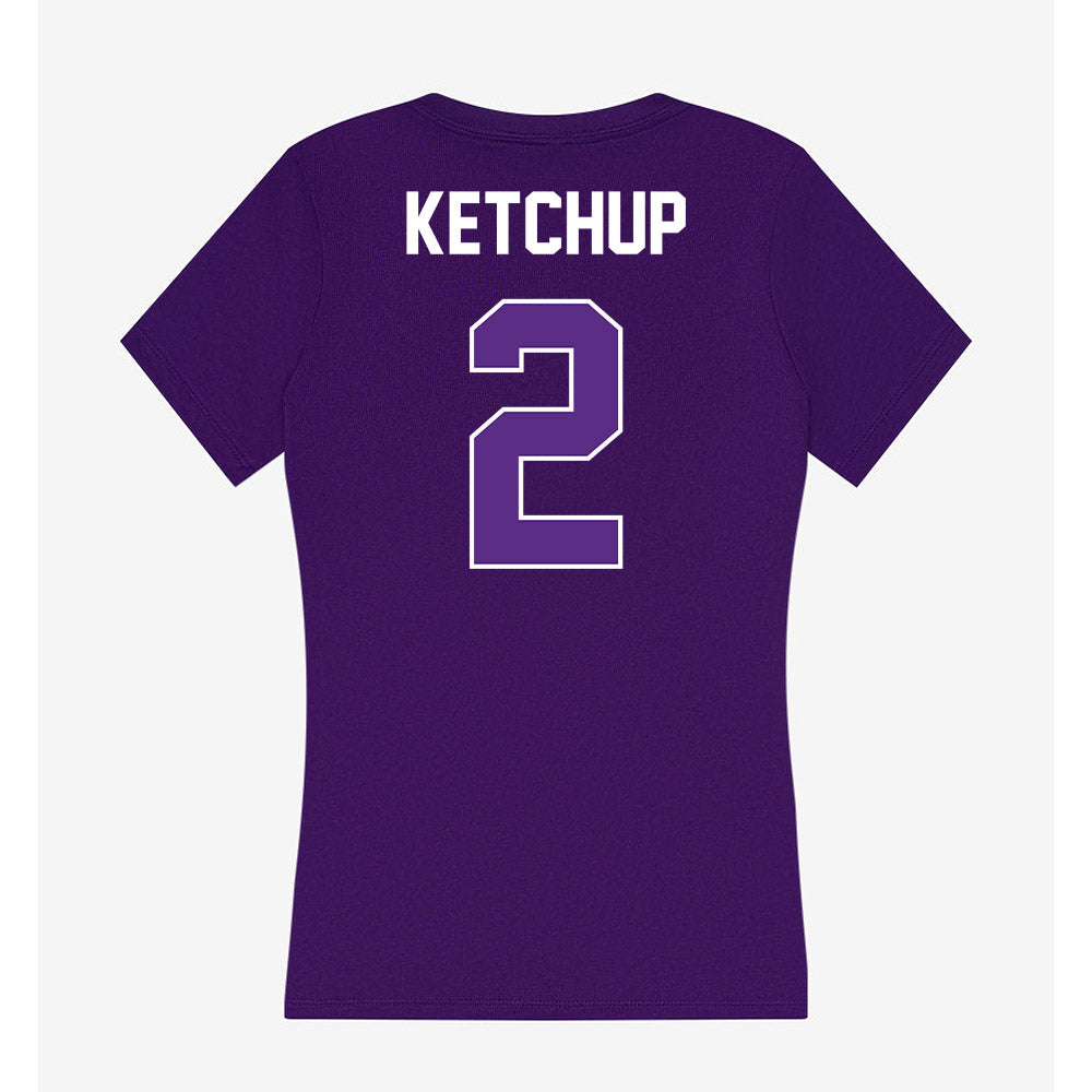 North Alabama - NCAA Baseball : Chandler Ketchup - Women's V-Neck T-Shirt-1