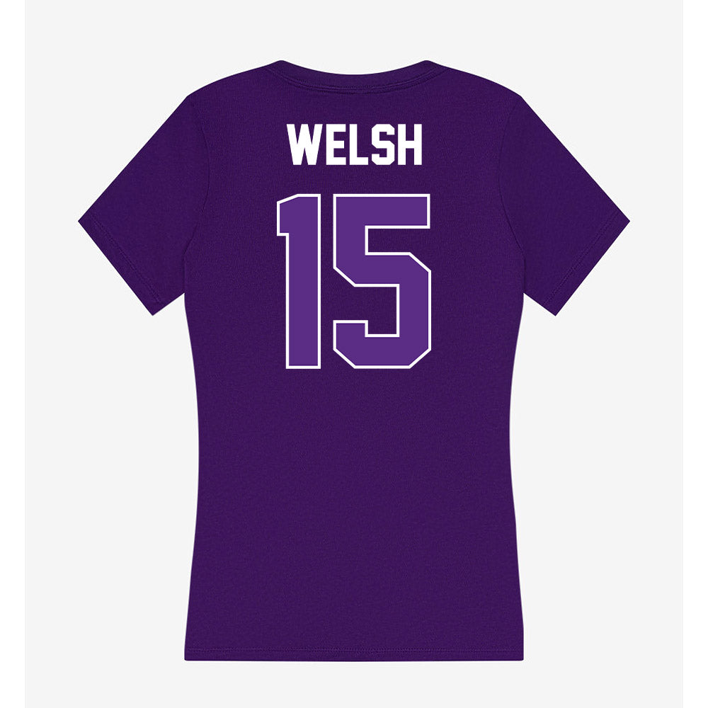 North Alabama - NCAA Women's Soccer : Meg Welsh - Women's V-Neck T-Shirt-1